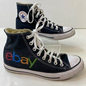 Converse Mens All Star High Top eBay Logo Sneakers Black Sneakers Ebayana Size 7